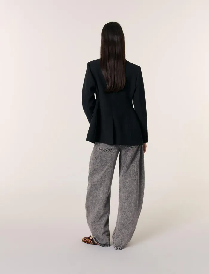 Blazers and Jackets Women Maje SlimFit Suit Jacket Black