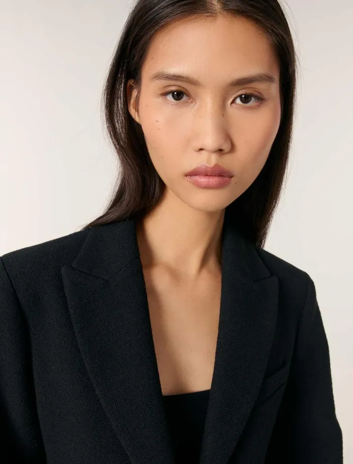 Blazers and Jackets Women Maje SlimFit Suit Jacket Black
