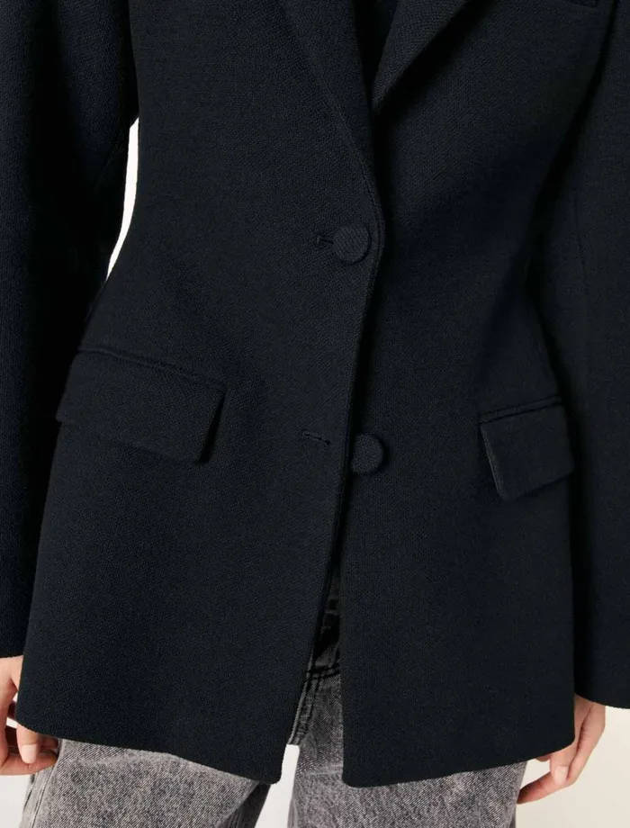 Blazers and Jackets Women Maje SlimFit Suit Jacket Black