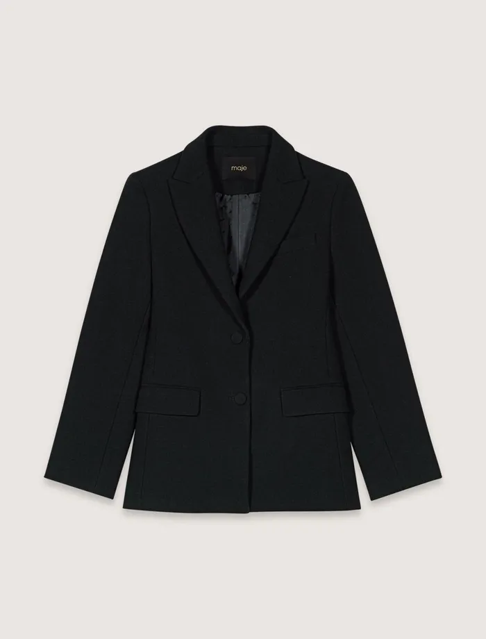 Blazers and Jackets Women Maje SlimFit Suit Jacket Black