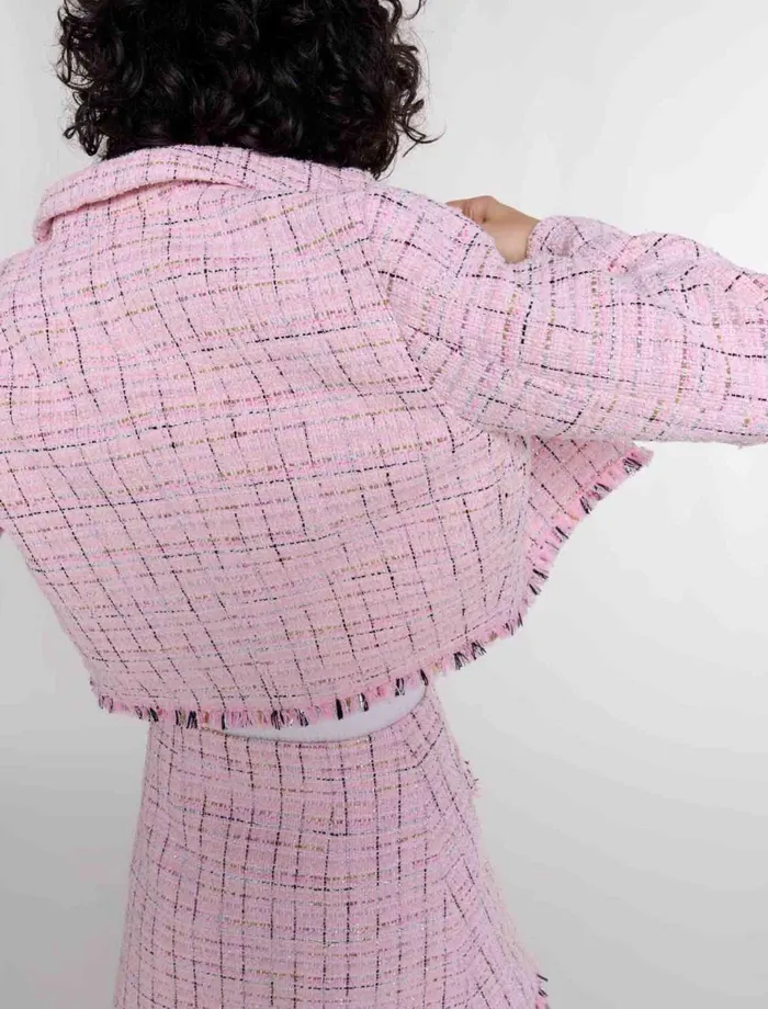Blazers and Jackets Women Maje Tweed Jacket Pink