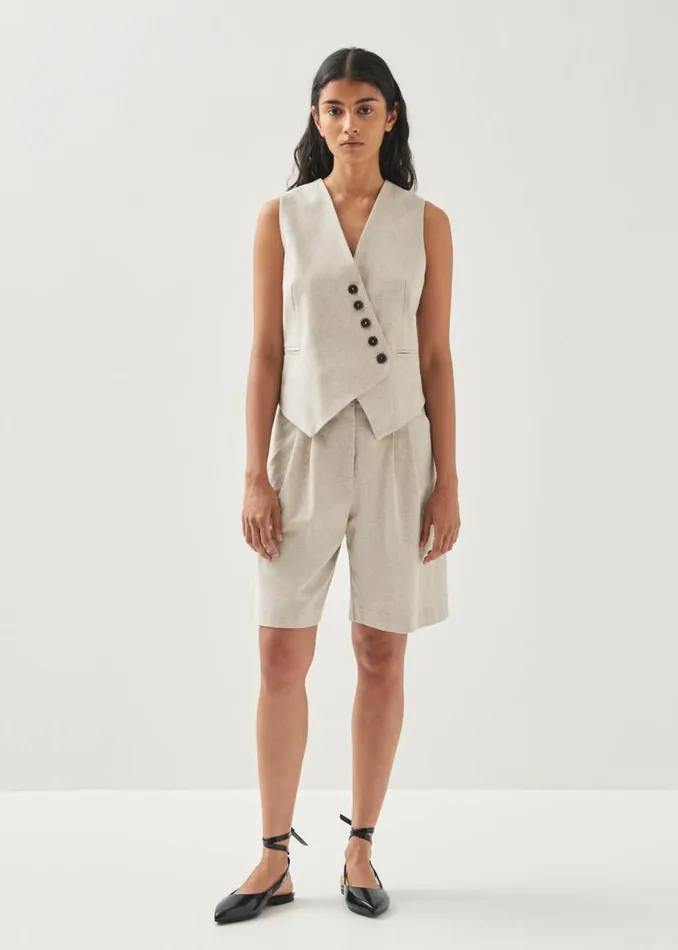Blazers Vests Women ALOHAS Totti Cream Vest