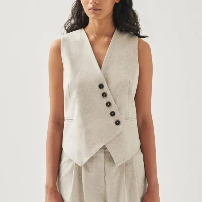 Blazers Vests Women ALOHAS Totti Cream Vest