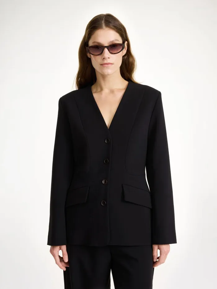 Blazers Women By Malene Birger Rilane Blazer Black Blazers Women By Malene Birger Rilane Blazer Black