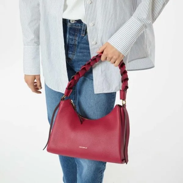 Boheme Small Rosettewarm Taupe Women Coccinelle Shoulder Bags Boheme Small Rosettewarm Taupe Women Coccinelle Shoulder Bags