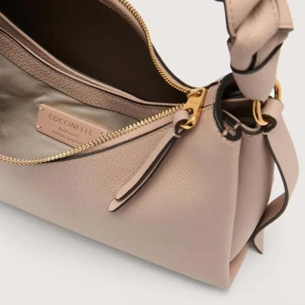 Boheme Small Rosettewarm Taupe Women Coccinelle Shoulder Bags Boheme Small Rosettewarm Taupe Women Coccinelle Shoulder Bags