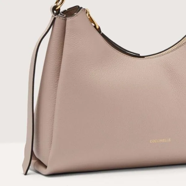 Boheme Small Rosettewarm Taupe Women Coccinelle Shoulder Bags Boheme Small Rosettewarm Taupe Women Coccinelle Shoulder Bags