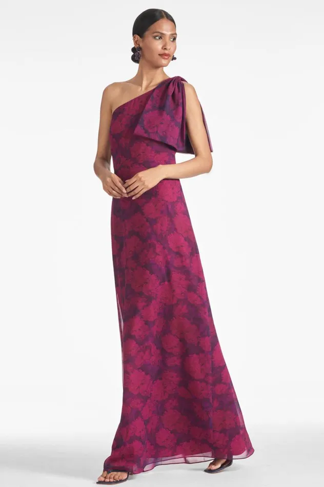 Boho Women Sachin and Babi Chelsea Gown 8211 Magenta Bloom