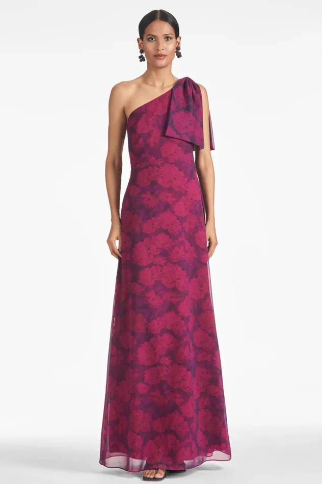 Boho Women Sachin and Babi Chelsea Gown 8211 Magenta Bloom