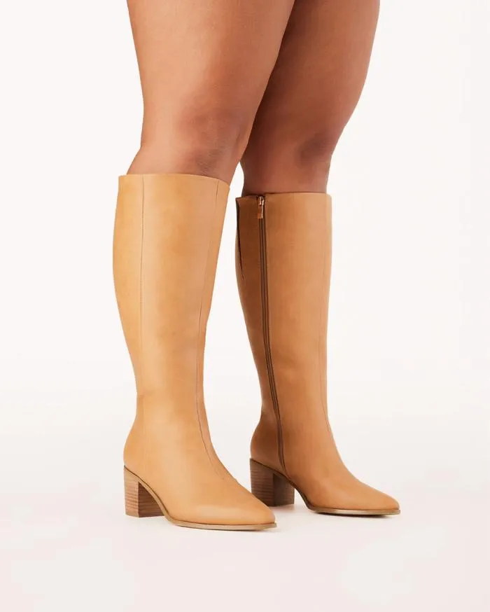 Boots Billini Knee High Boots GRANGER CURVE CAMEL CASUAL