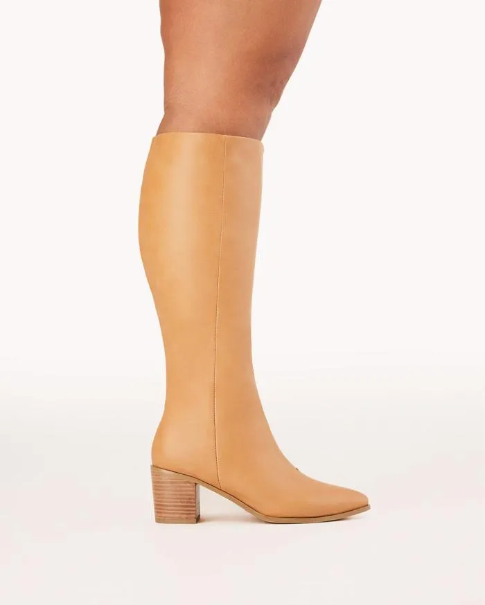 Boots Billini Knee High Boots GRANGER CURVE CAMEL CASUAL