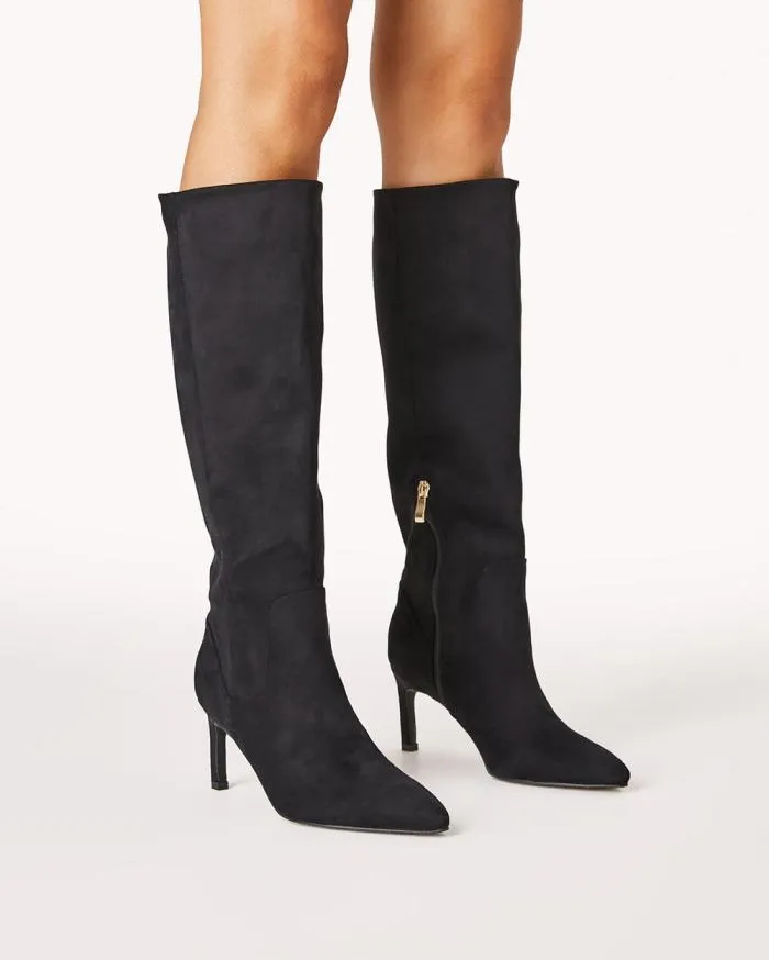 Boots Billini Knee High Boots HUDA BLACK SUEDE