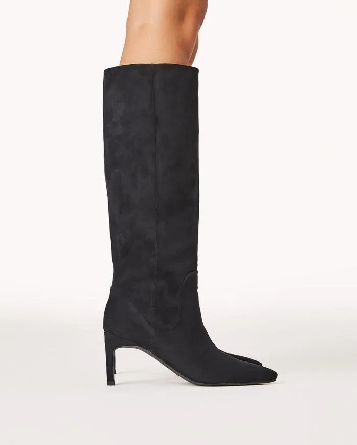 Boots Billini Knee High Boots HUDA BLACK SUEDE