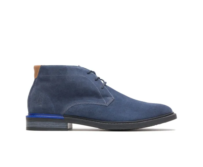 Boots Hush Puppies Men Davis Chukka Boot Navy Suede