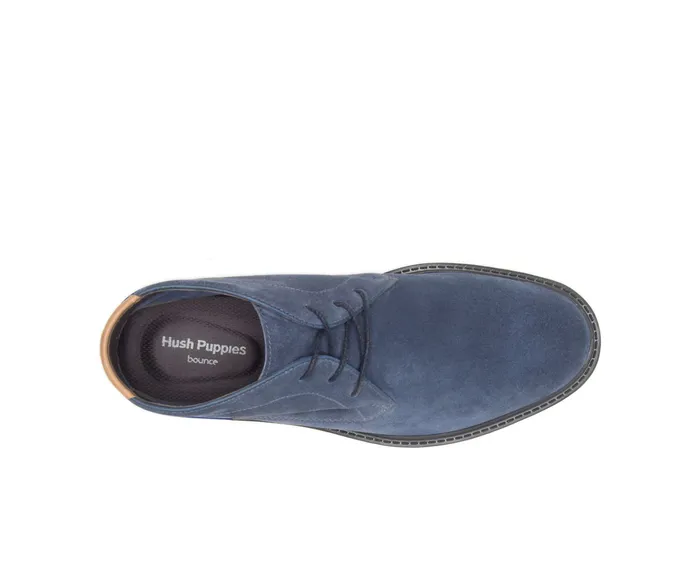 Boots Hush Puppies Men Davis Chukka Boot Navy Suede