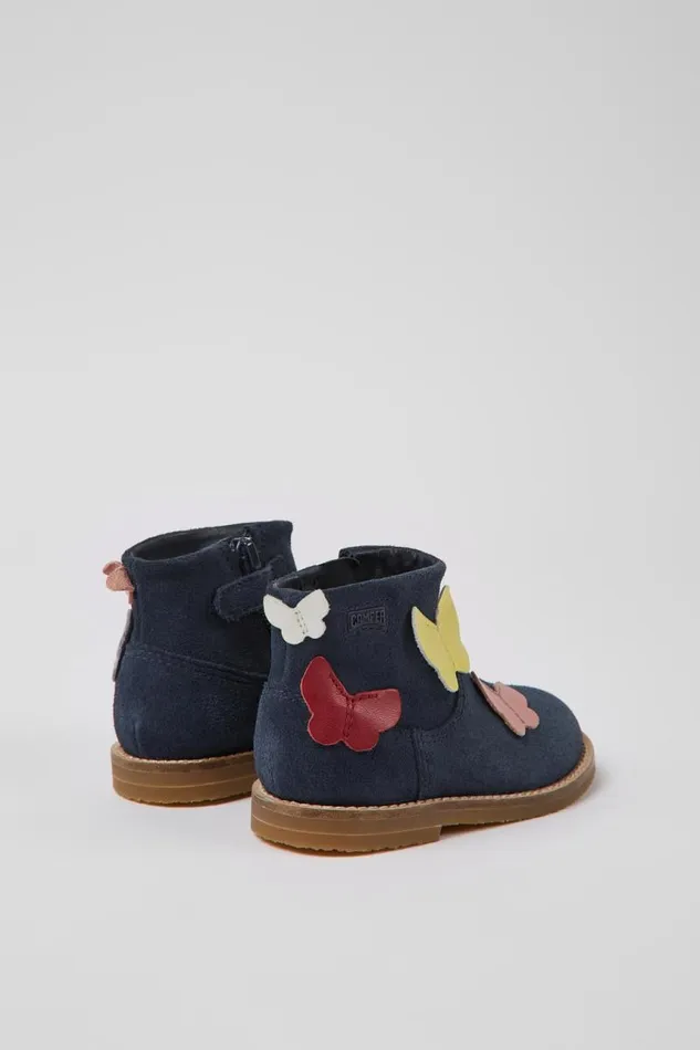 Boots Kids Camper Twins Multicolored Nubuck And Leather Boots Boots Kids Camper Twins Multicolored Nubuck And Leather Boots