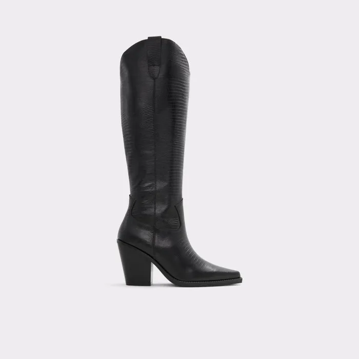 Boots Women ALDO Nevada Western KneeHigh Boot 8211 Black