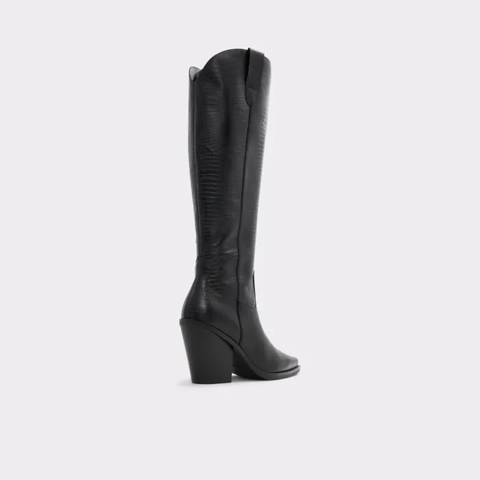 Boots Women ALDO Nevada Western KneeHigh Boot 8211 Black