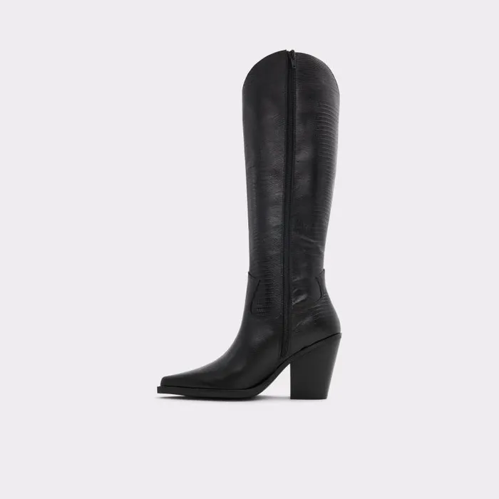 Boots Women ALDO Nevada Western KneeHigh Boot 8211 Black