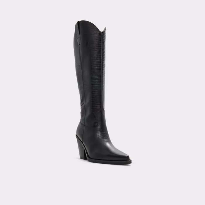 Boots Women ALDO Nevada Western KneeHigh Boot 8211 Black