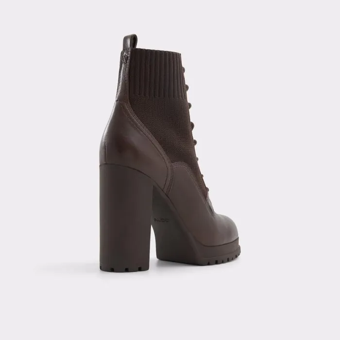 Boots Women ALDO Rebellious Combat Ankle Boot 8211 Brown