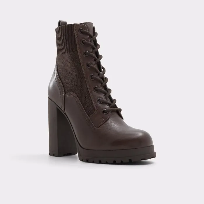 Boots Women ALDO Rebellious Combat Ankle Boot 8211 Brown