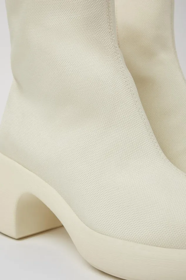 Boots Women Camper Thelma White Textile Boots