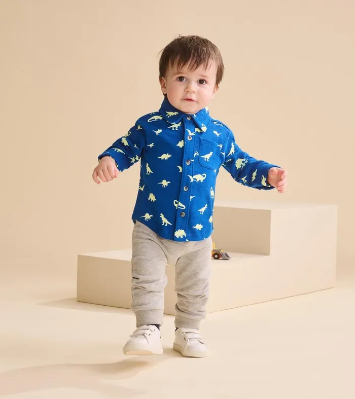 Bottoms Baby and Toddler Hatley Baby and Toddler Boys Grey Melange Joggers