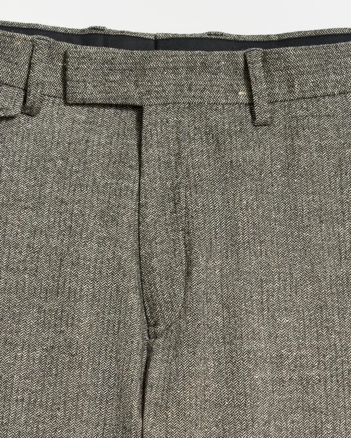 Bottoms Men Billy Reid Flat Front Trouser Blackwhite