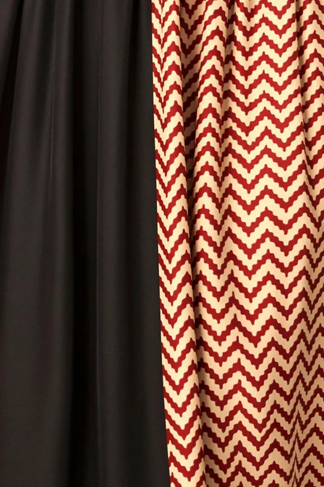 Bottoms Shop Natalie Martin BELLA SKIRT Block Zigzag Noire