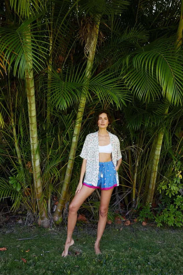 Bottoms Shop Natalie Martin JASPER SHORT Pinwheel Denim