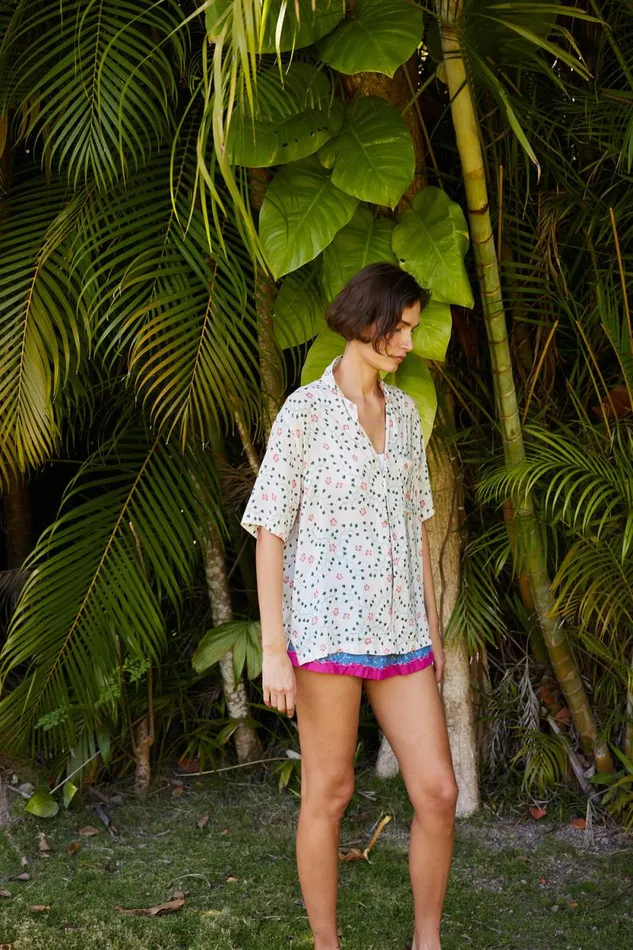 Bottoms Shop Natalie Martin JASPER SHORT Pinwheel Denim