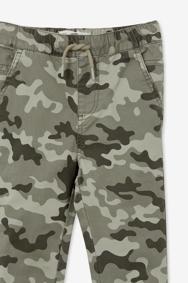 Boys 214 Pants and Jeans Cotton On Will Cuffed Chino Pant Camo