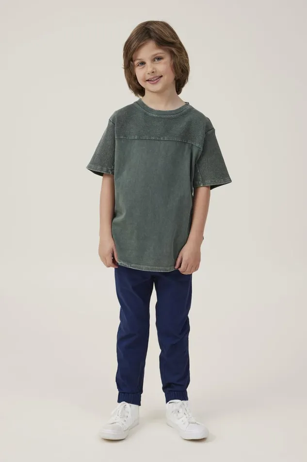 Boys 214 Pants and Jeans Cotton On Will Cuffed Chino Pant In The Navy