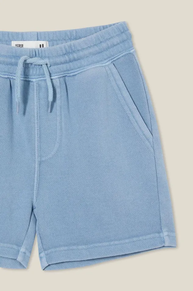Boys 214 Shorts Cotton On Henry Slouch Short Dusty Blue Garment Dye
