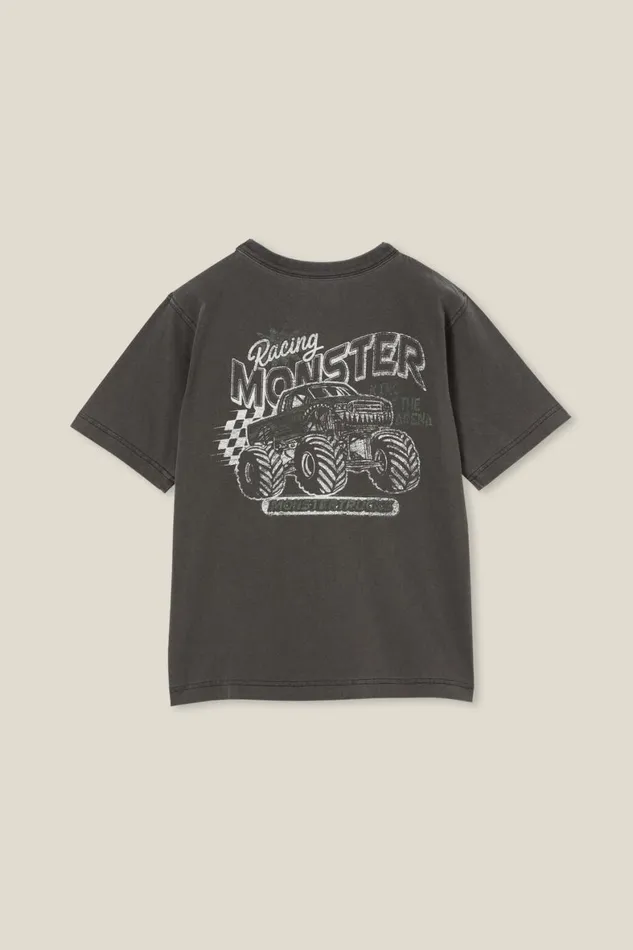 Boys 214 Tops and TShirts Cotton On Jono Short Sleeve Print Tee Phantommonster Trucks
