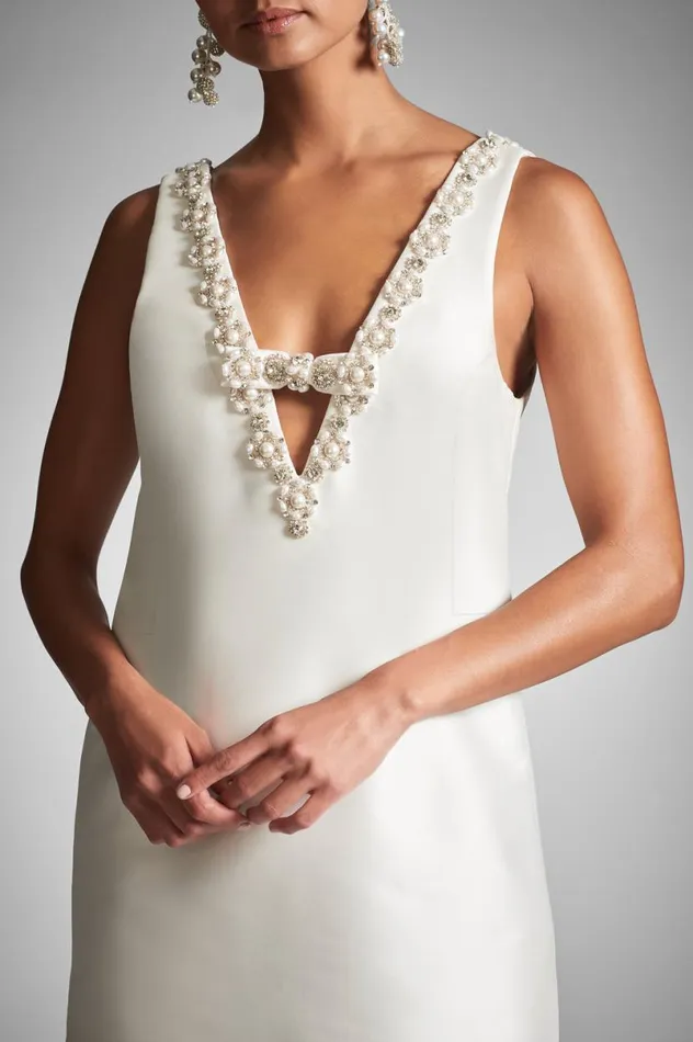 Bridal Shower Women Sachin and Babi Sylvie Dress 8211 Off White