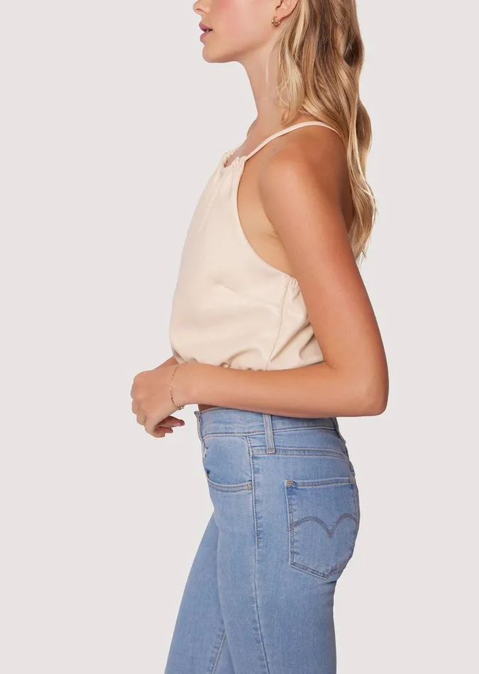 Brunch Affair Crop Top Cream Women Lost Wander Tops
