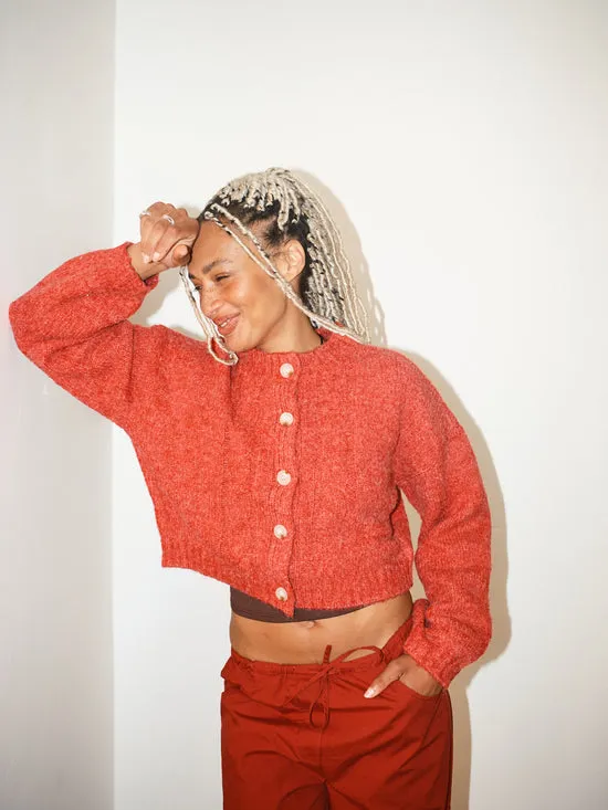 Cable Knit Cardigan Red Sweaters Lisa Says Gah Women