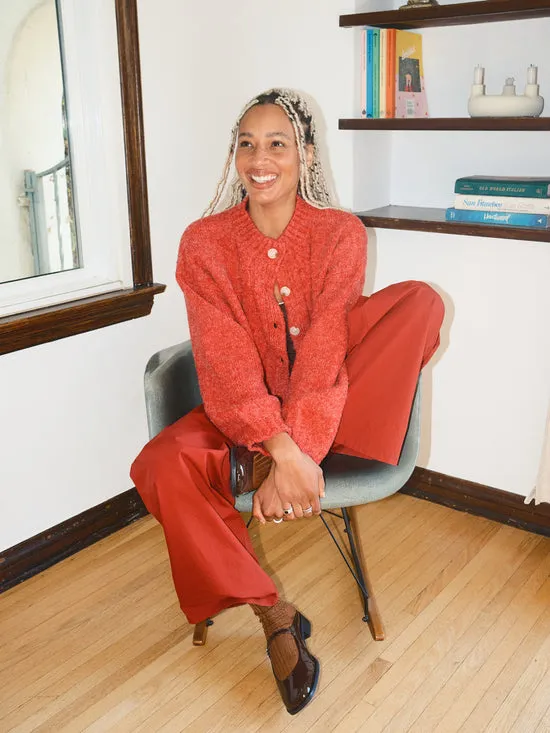 Cable Knit Cardigan Red Sweaters Lisa Says Gah Women