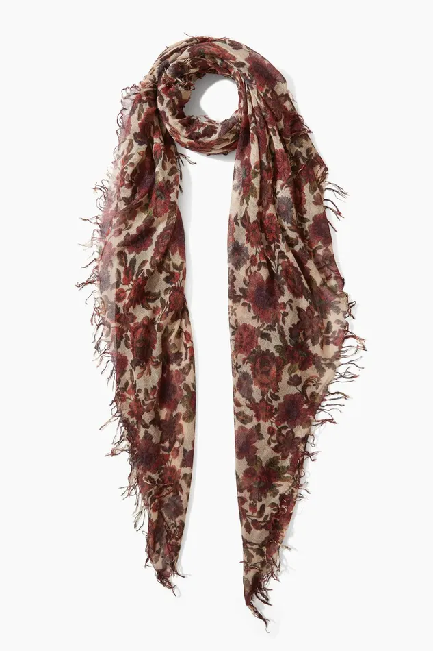 Cashmere And Silk Scarf Cedar Garden Women Chan Luu Scarves