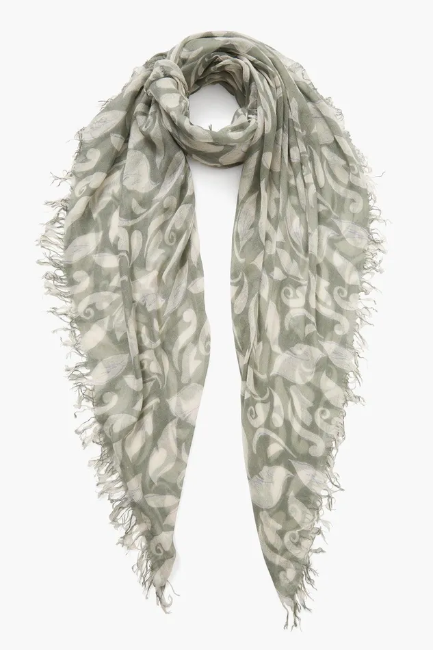 Cashmere And Silk Scarf Sage Ivy Women Chan Luu Scarves