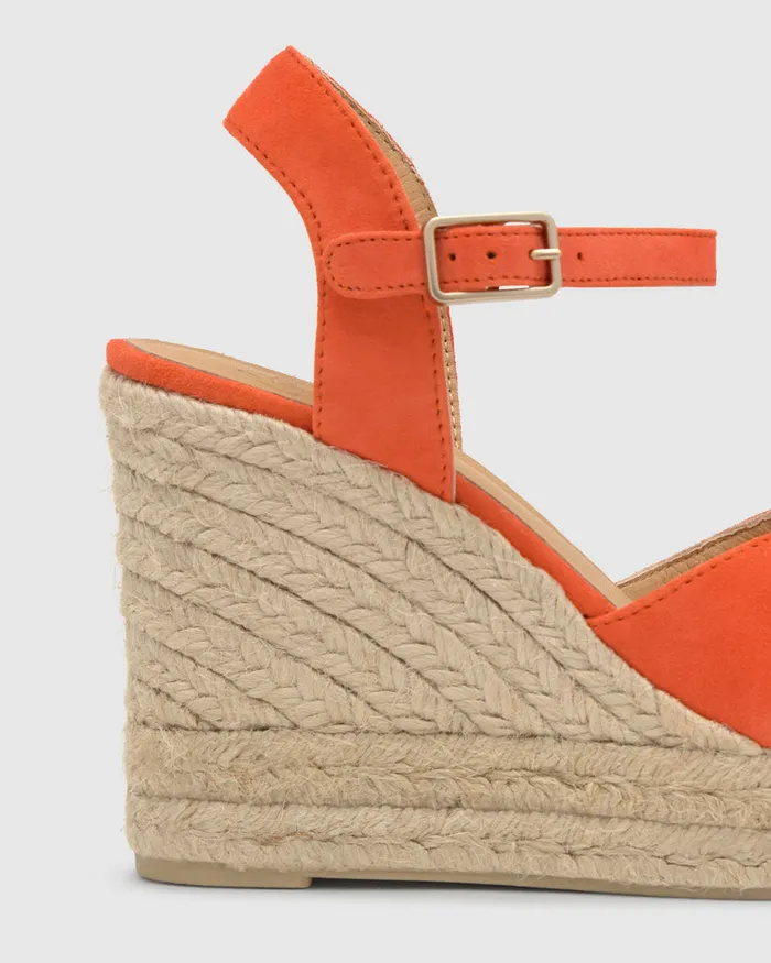 Castaer Blaudell8ed007 Papaya Women Wedges