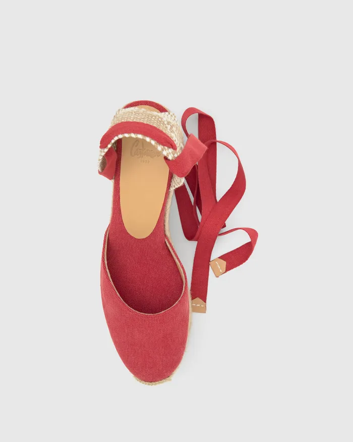 Castaer Carina8002 Rojo Carmn Women Wedges