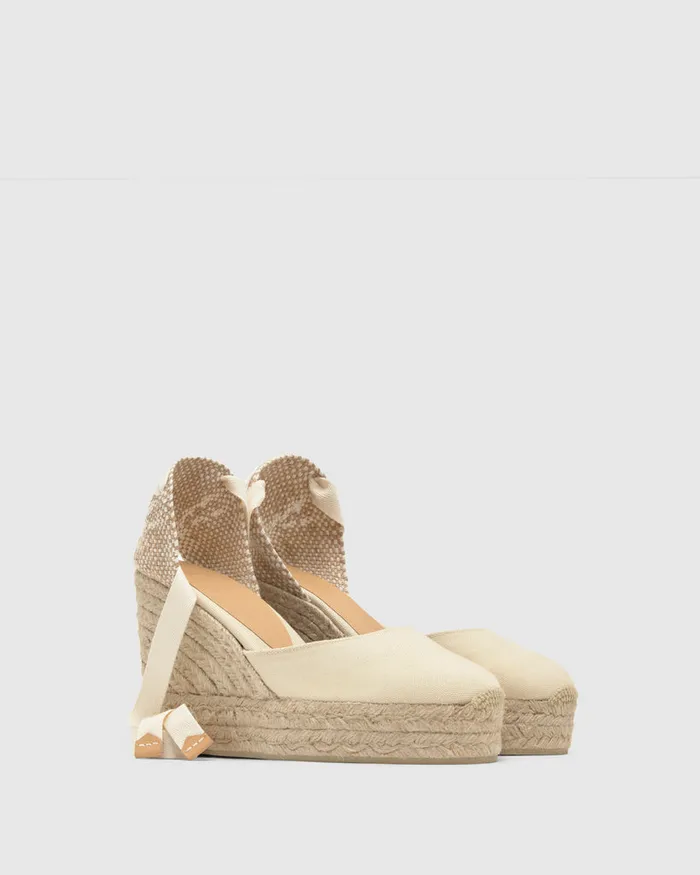Castaer Carina8ed001 Ivory Women Wedges
