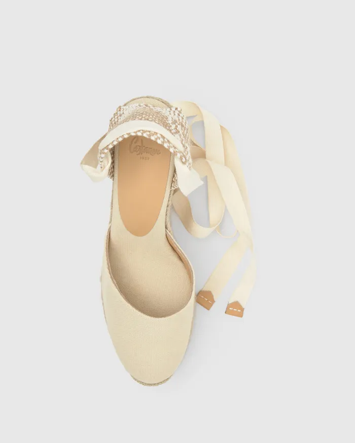 Castaer Carina8ed001 Ivory Women Wedges