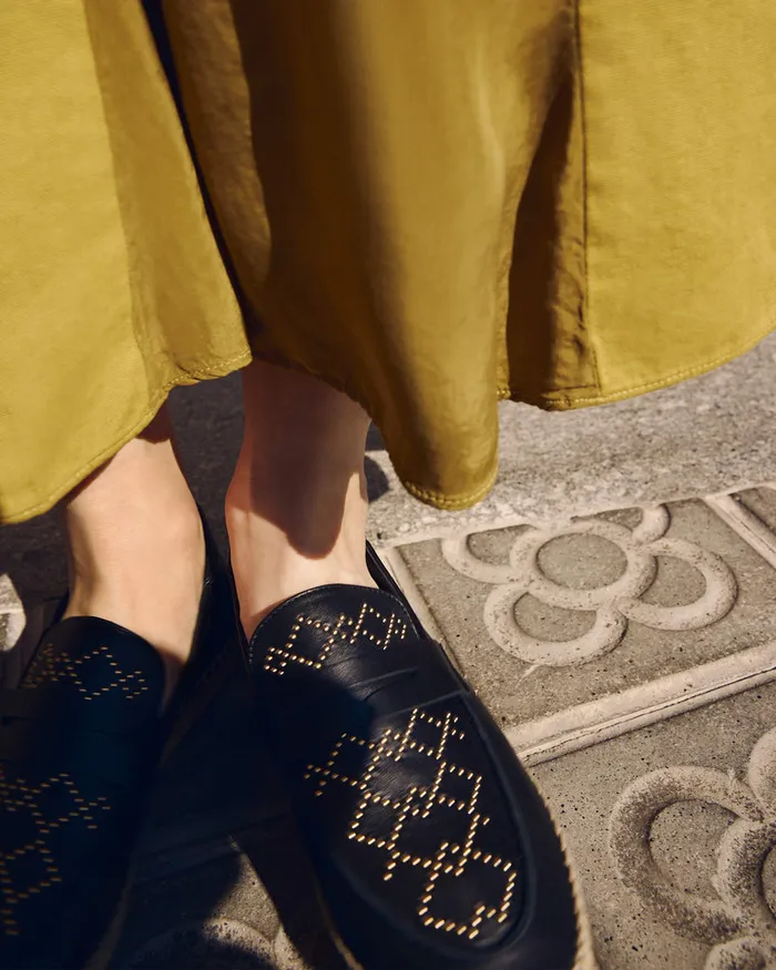 Castaer Keule Studs250 Negro Women Flats