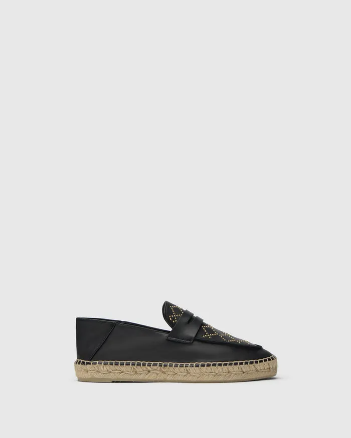 Castaer Keule Studs250 Negro Women Flats