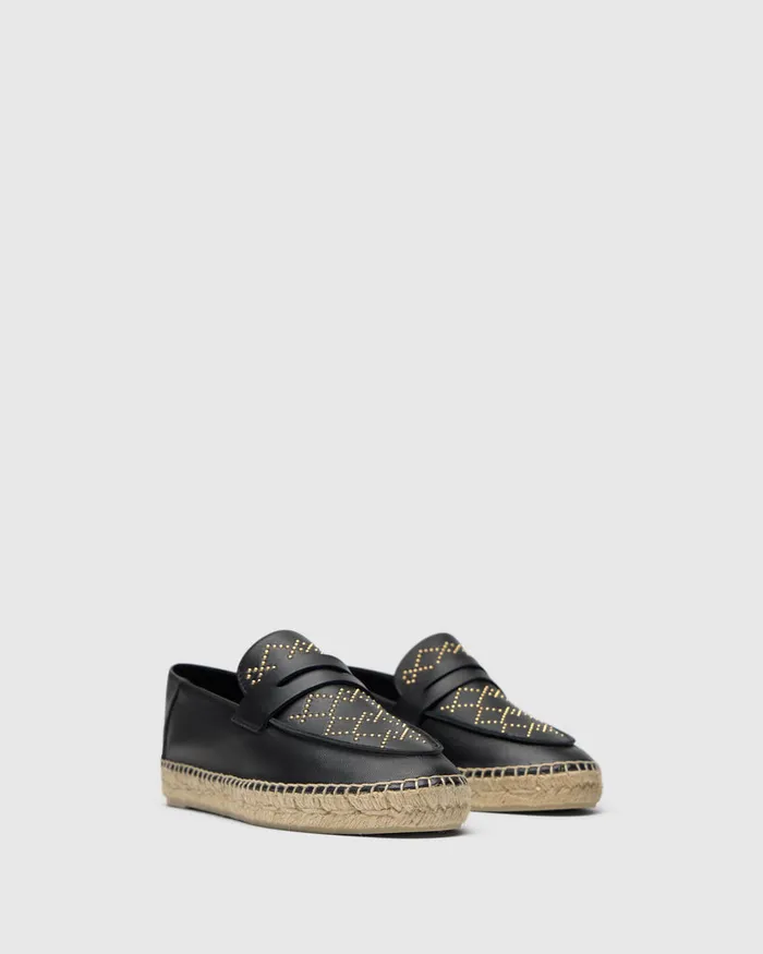 Castaer Keule Studs250 Negro Women Flats