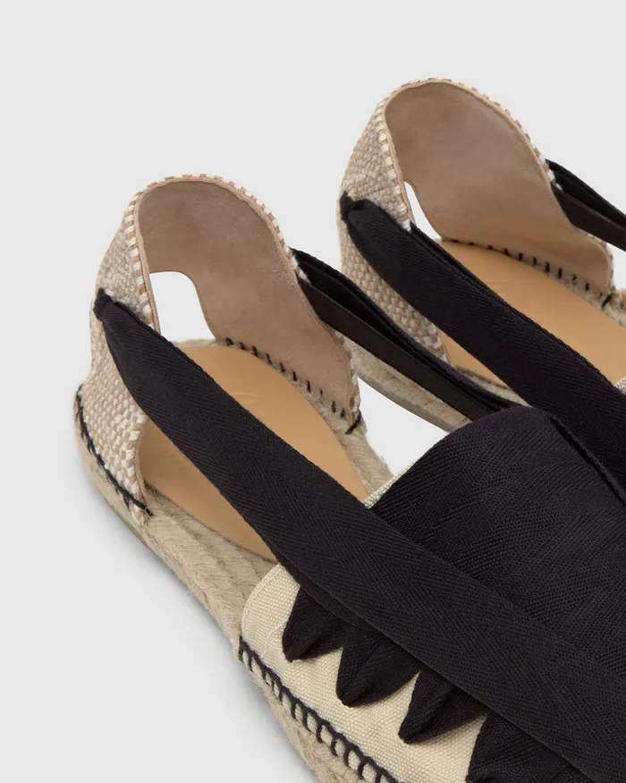 Castaer Norman001 Ivorynegro Men Flat Shoes